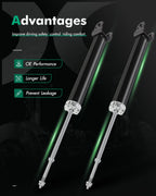Set of 2 Rear Shocks Struts for Nissan Maxima (2004–2008)