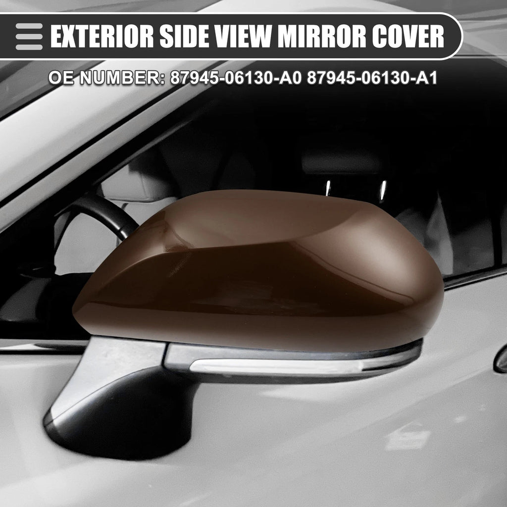 Left Side Mirror Cover Cap 87945-06130 for Toyota Camry (2018–2023) Brown