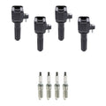 Set of 4 Ignition Coils & NGK Iridium Spark Plugs for Colorado Canyon (2015–2022)