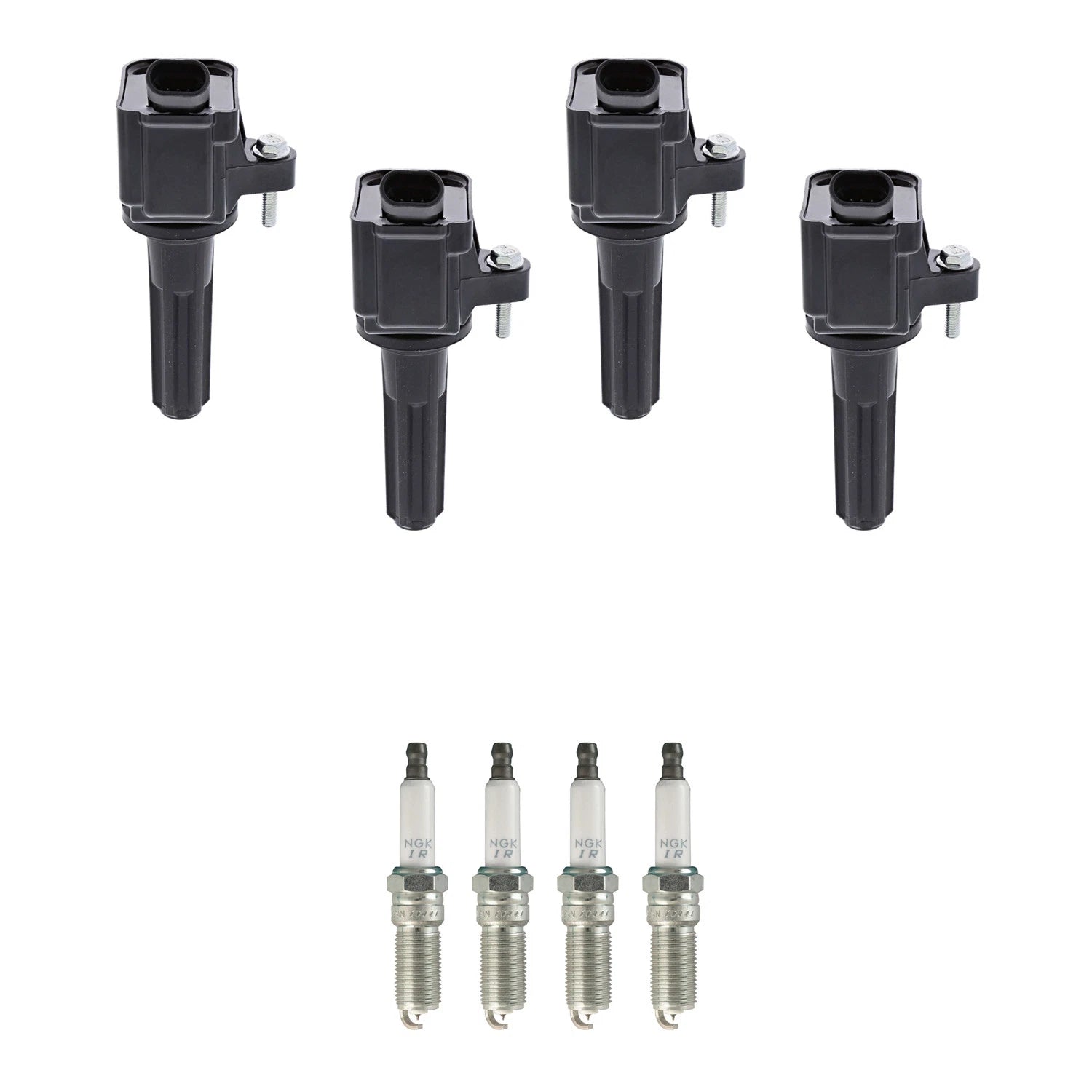 Set of 4 Ignition Coils & NGK Iridium Spark Plugs for Colorado Canyon (2015–2022)