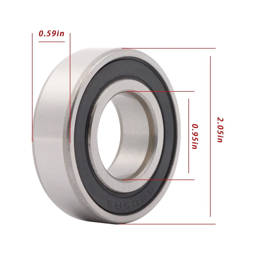 20Pcs Deep Groove Ball Bearings for Various Models (25x52x15mm)