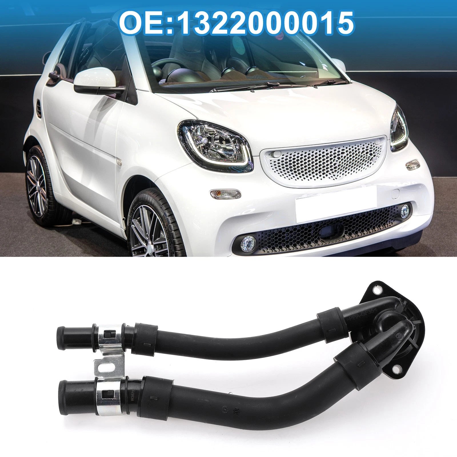 Engine Coolant Thermostat Housing Assembly for Mercedes Benz Smart Fortwo (2008–2015)