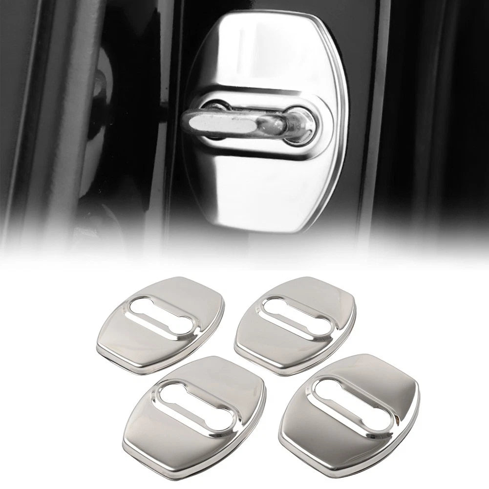 Car Door Lock Protective Cover for Nissan Qashqai Rogue Ariya X-Trail (2021–2023) Silver