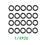 40pcs Rubber O-ring Washers for M22 1/4" 3/8" High Pressure Tools