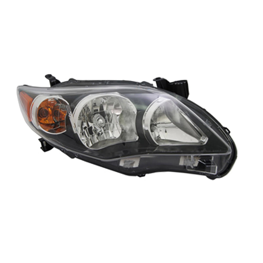 Replacement Passenger Side Headlight Assembly with Black Bezel for Nissan Altima (2013–2018)