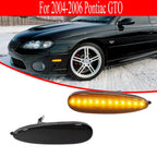 Smoked Lens Amber LED Side Marker Lights for Pontiac GTO (2004–2006)