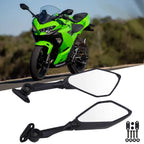 2X Rearview Side Mirrors for Kawasaki Ninja ZX6R (2013–2025) EX300 (2013–2017)