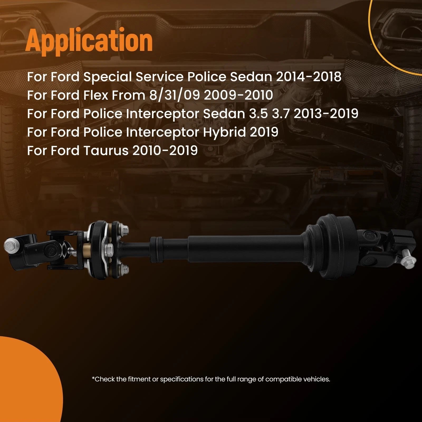 Lower Steering Column Shaft for Ford Police Interceptor Sedan (2013-2019)