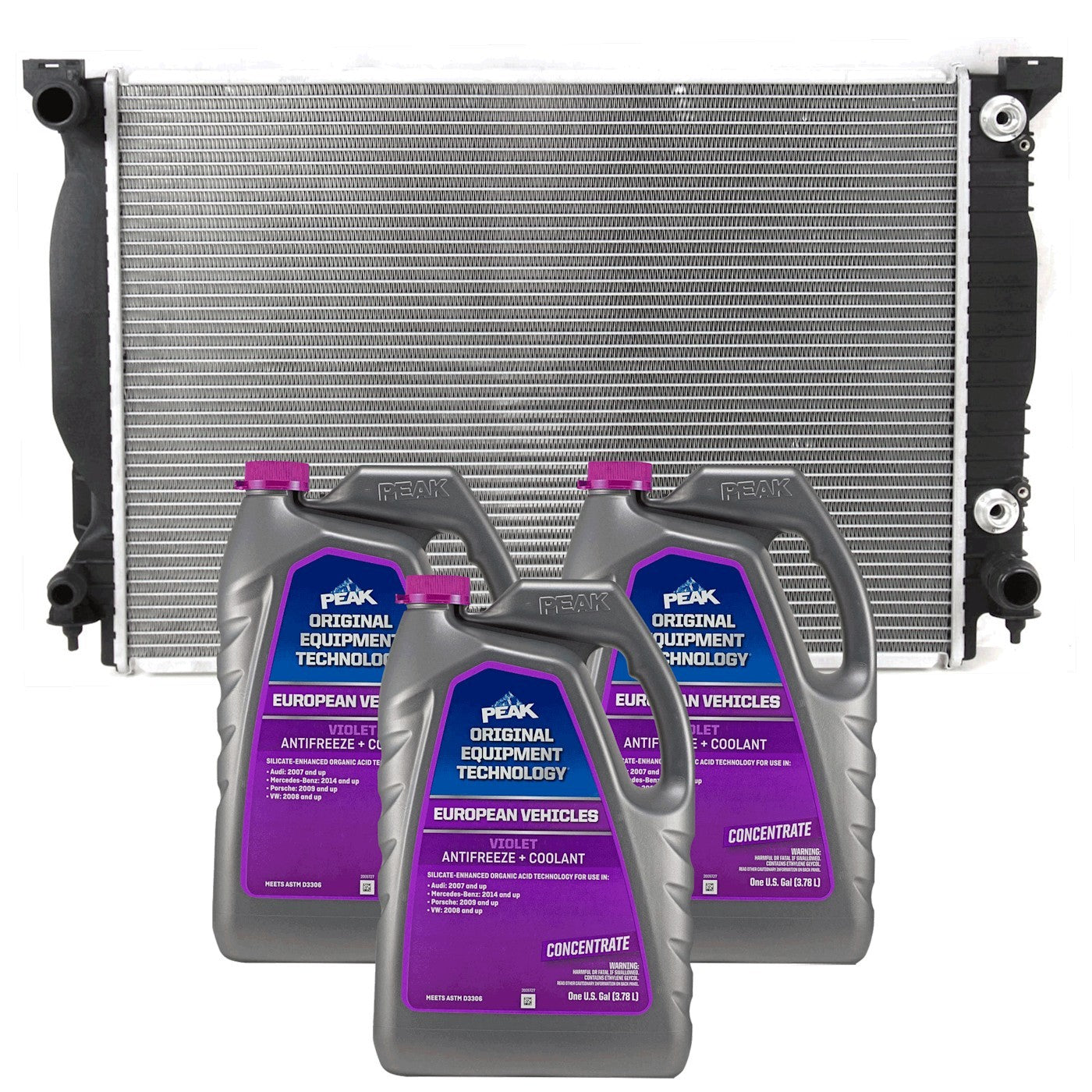 Set of 2 Radiators for Audi A4 Quattro (2006)
