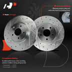 Front Side Drilled Brake Rotors for Mercedes-Benz C300 E350 (2008–2014)