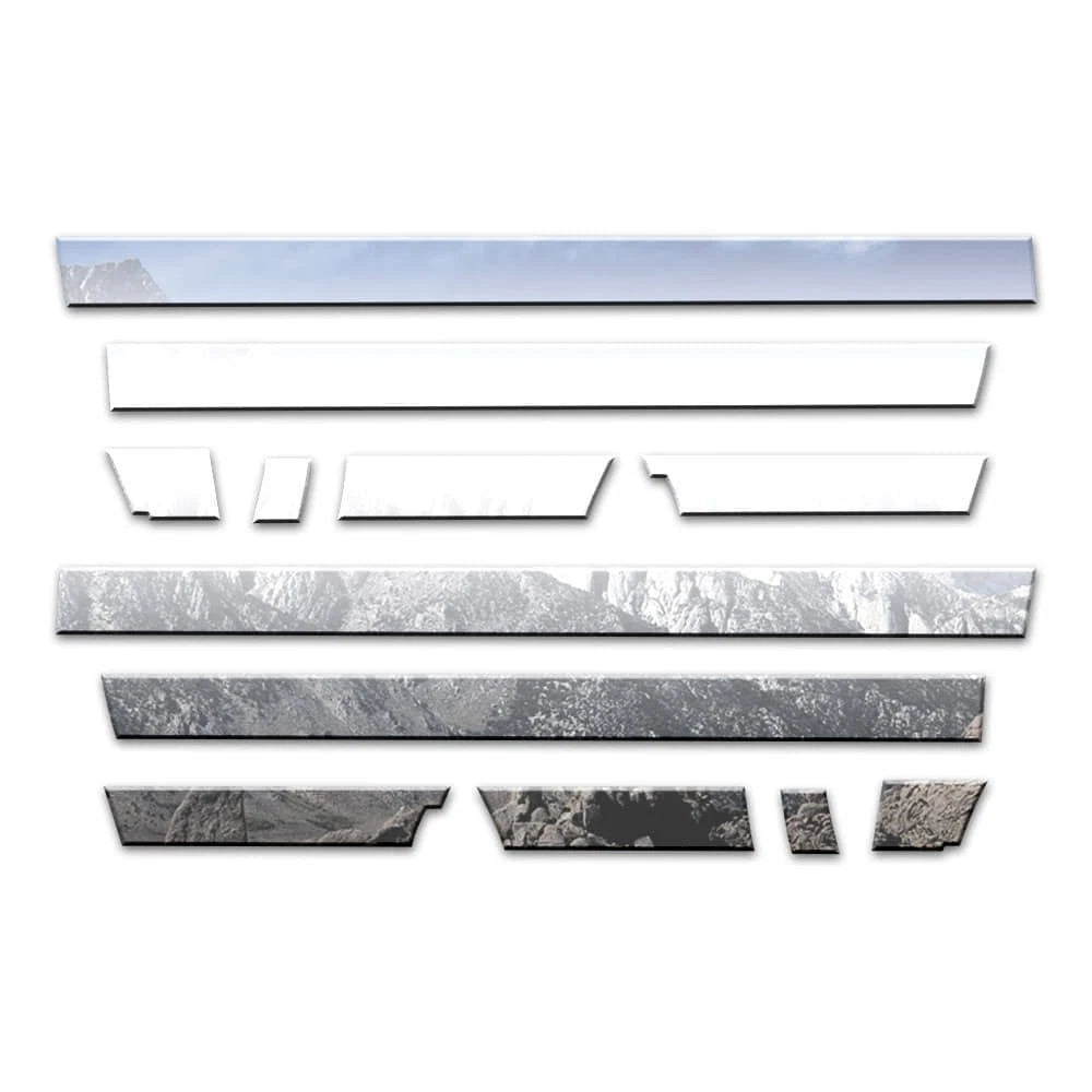 Rocker Panels 12pc Replacement Set for Dodge Ram 1500 (2009–2018)