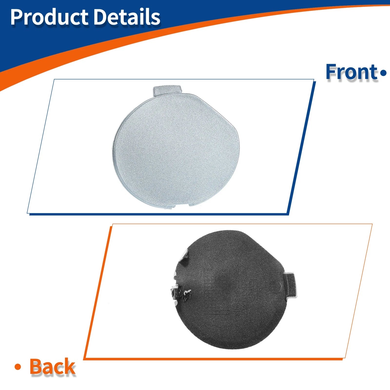 Tow Hook Cover for Mazda 6 Atenza (2013–2021) No.GW6T50A11AA Silver Tone