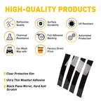 Set of 4 Black Car Window Pillar Posts for Cadillac Escalade (2007–2014)