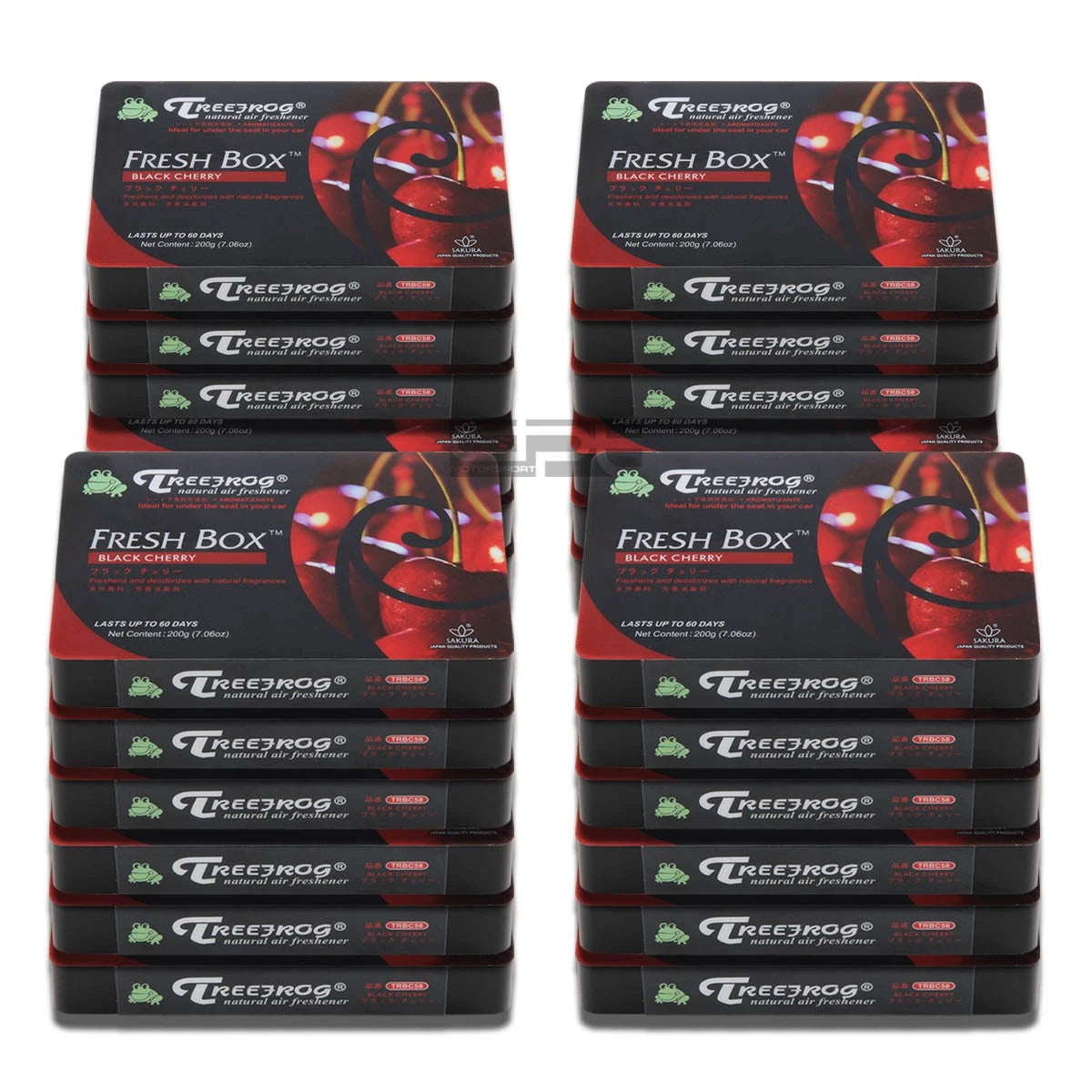 X24 Black Cherry Scent Air Freshener for Car/Auto (200g Box)
