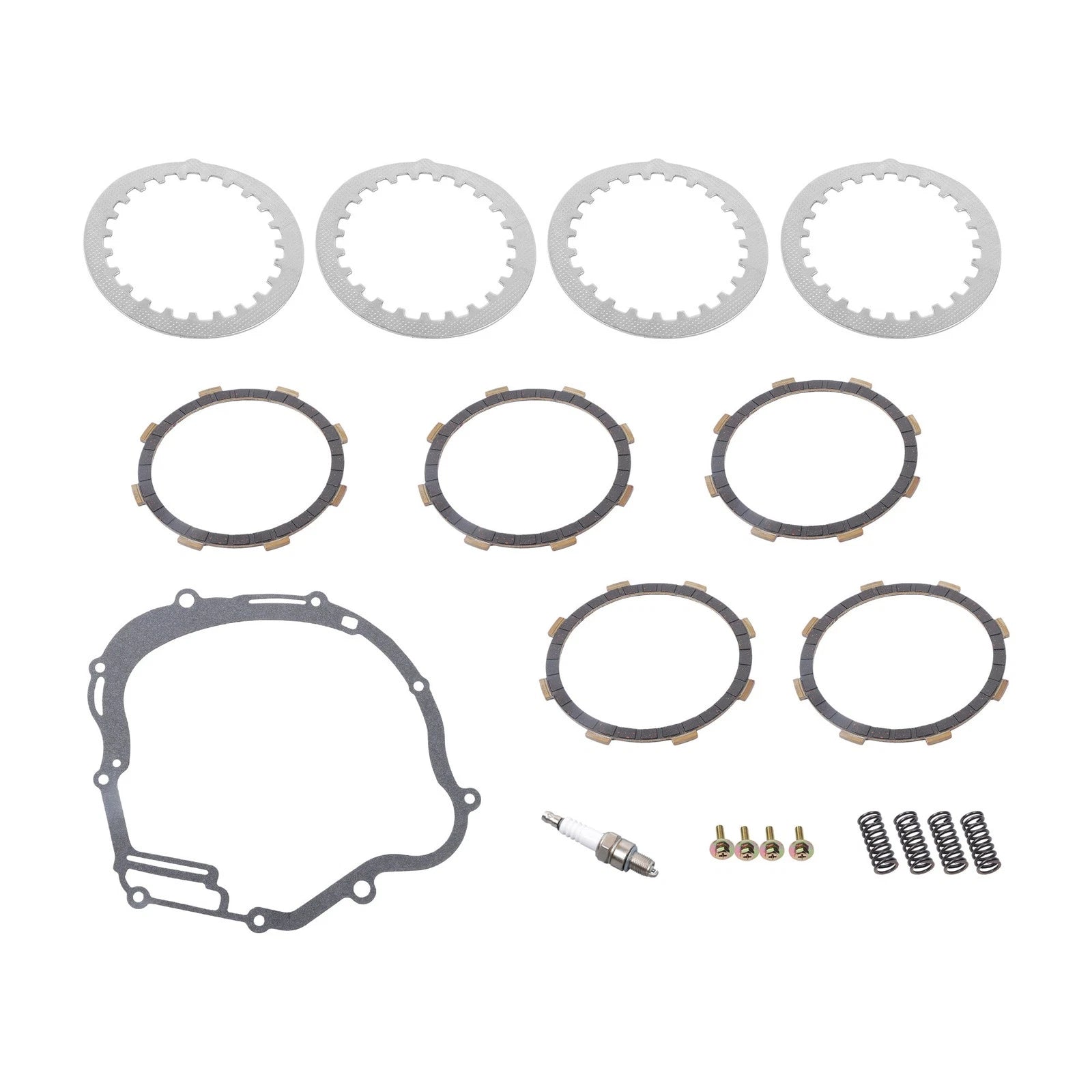 Clutch Friction Steel Plates Gasket Springs for Yamaha TTR125L (2000–2008)