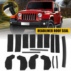 17PCS Hard Top Seal Kit for Jeep Wrangler JK (2007–2018)