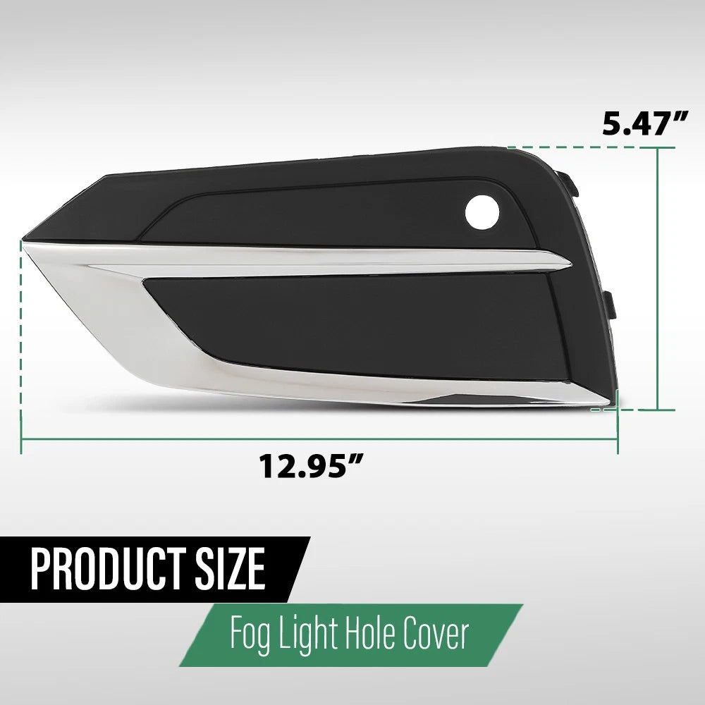 Set of 2 Front Bumper Fog Light Covers for Volvo XC60 (2018–2021)