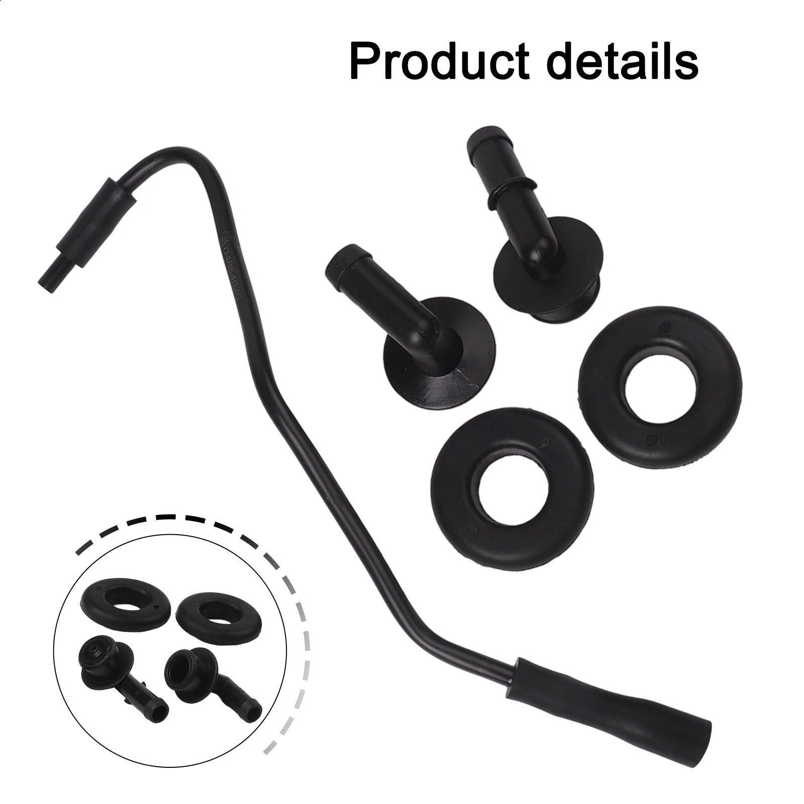 Set of 2 Engine PCV Crankcase Tube and Grommet for Jeep Wrangler (1997–2004)