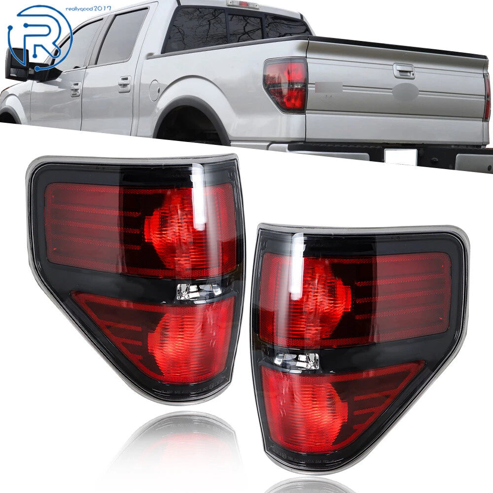 Set of 2 Rear Tail Lights for Ford F-150 (2009–2013) Left & Right Brake Lamps