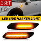 Set of 2 Sequential LED Side Marker Turn Signal Lights for Mini Cooper R60 (2010–2016)