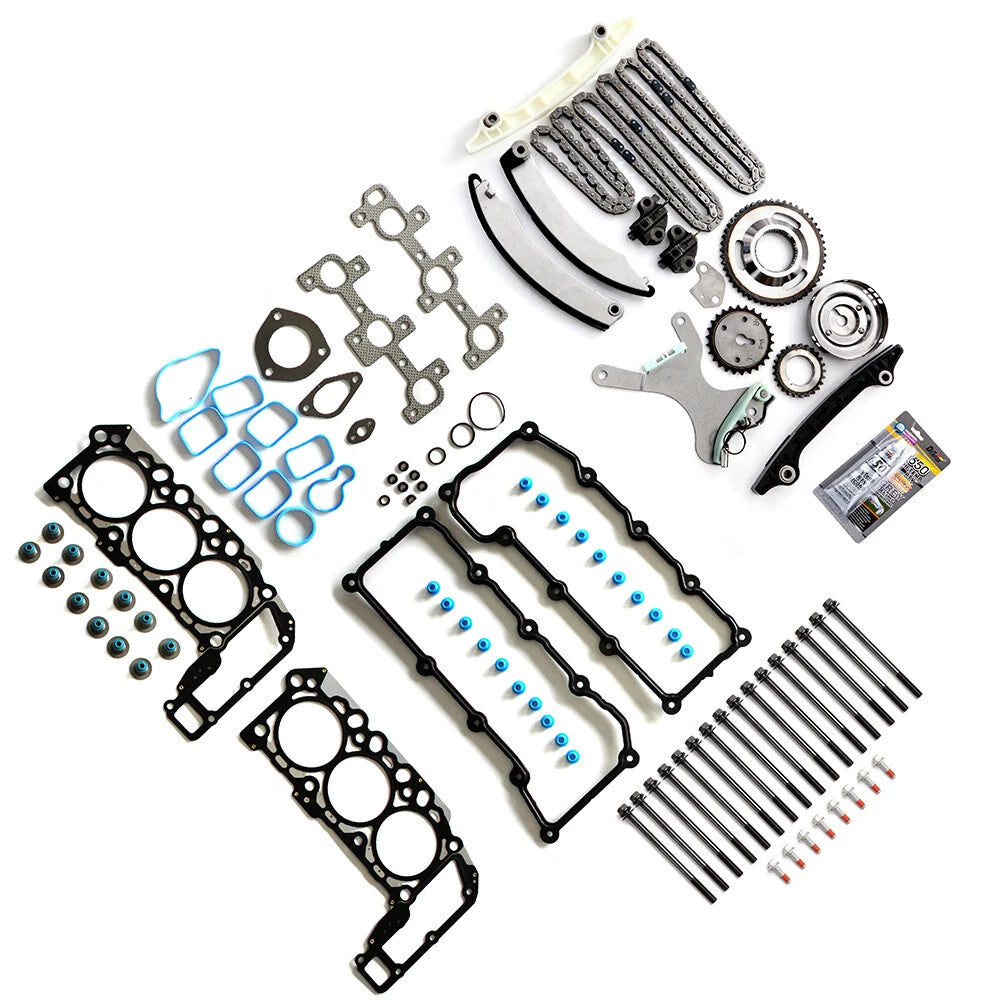 Timing Chain Kit with Head Bolts Gasket Set for Ram 1500 (2002–2003)