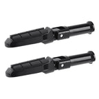 Black Rear Passenger Foot Pegs for Harley Softail Street Bob (2018-2025)
