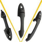 Set of 4 Exterior Door Panel Handles for Ford Escape Hybrid (2005–2007)
