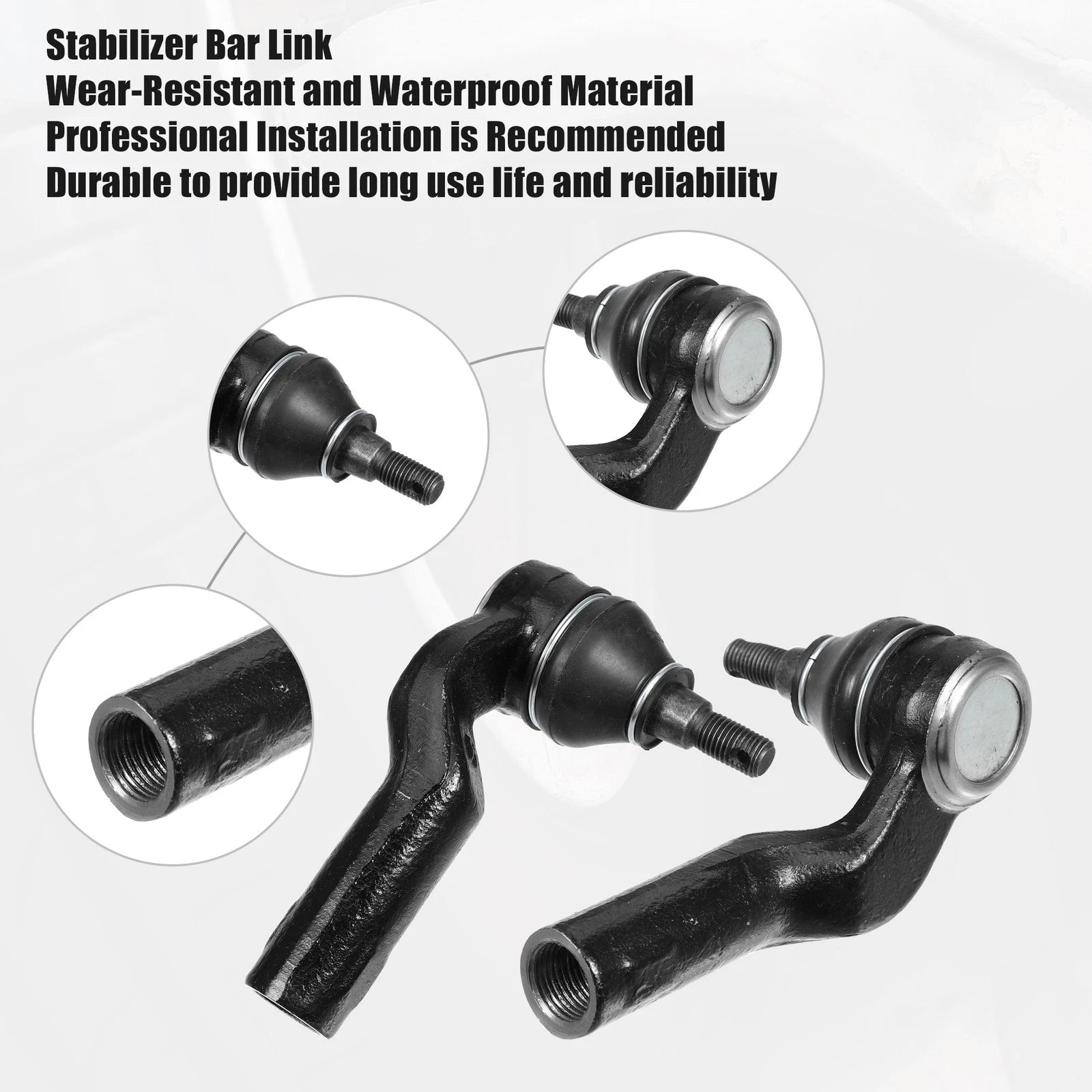 6 Pcs Tie Rod End Link for Mazda 3 (2004–2013)