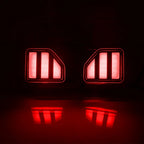 Rear Bumper Reflector Tail Fog Lights Lamps for Jeep Wrangler JL (2018–2023)