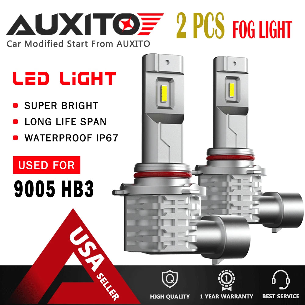 2X 9005 LED Fog Light Bulb for M4 Ev (4000LM, 6500K)