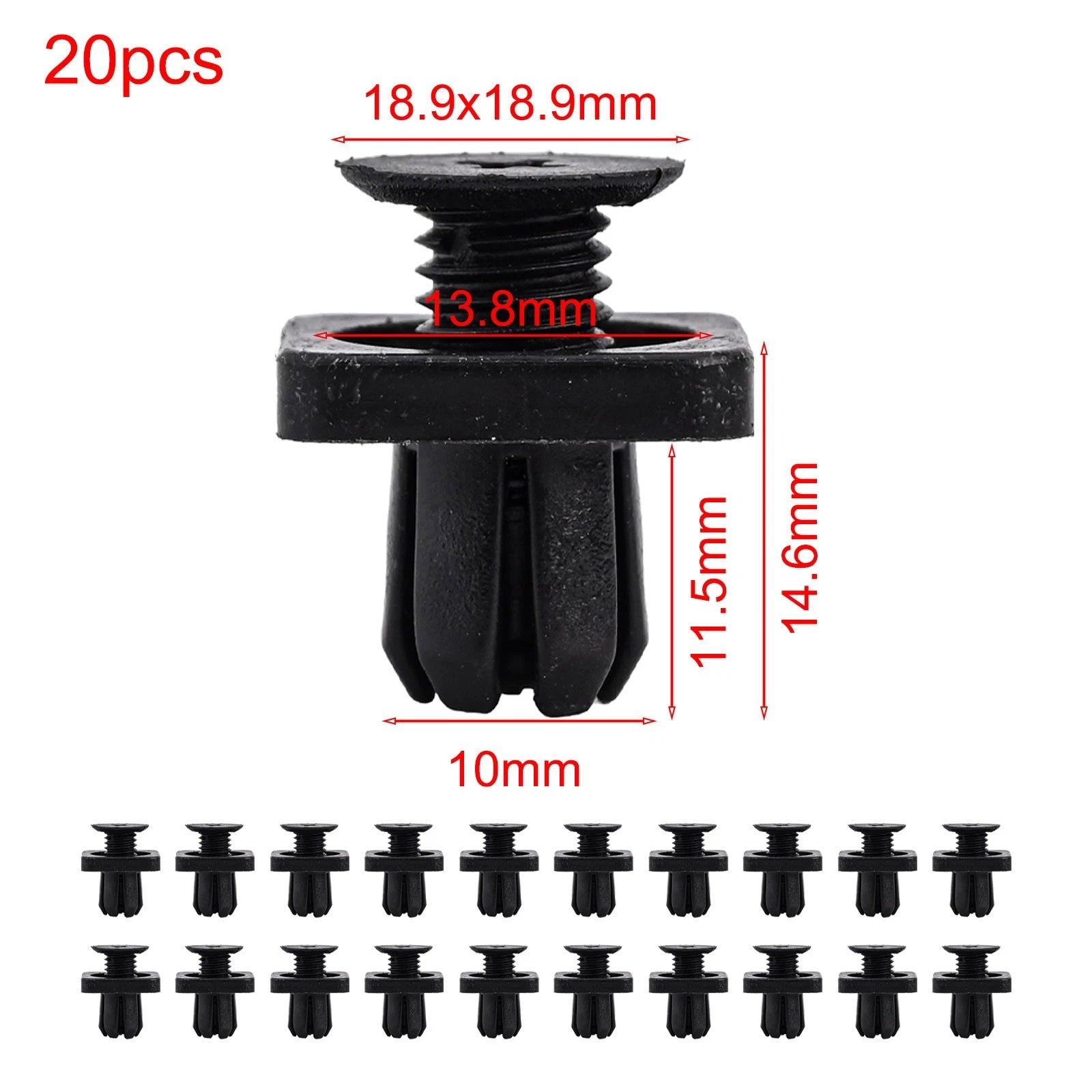 20x Mudguard Clips for Honda HR-V, Accord, Odyssey, CR-V (All Years)