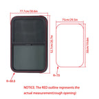 30" x 20" Horizontal Slider RV Window with Screen for Trailers