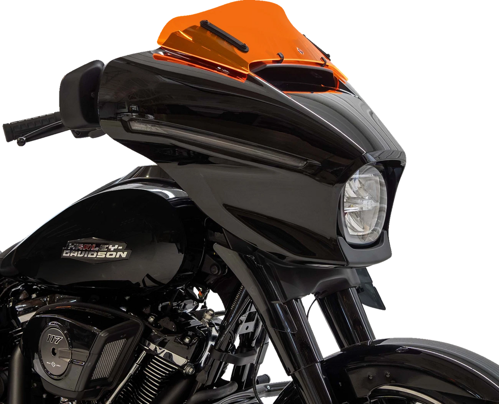 Klock Werks Kolor Flare Windshield 6.5" for FLHX (2014–2023) - Orange Ice KWW-01-0737