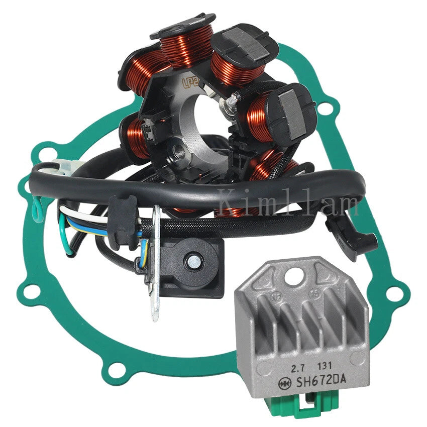 Stator, Rectifier, Gasket for Kawasaki KLX140G (2017–2023) KLX140 (2008–2022)