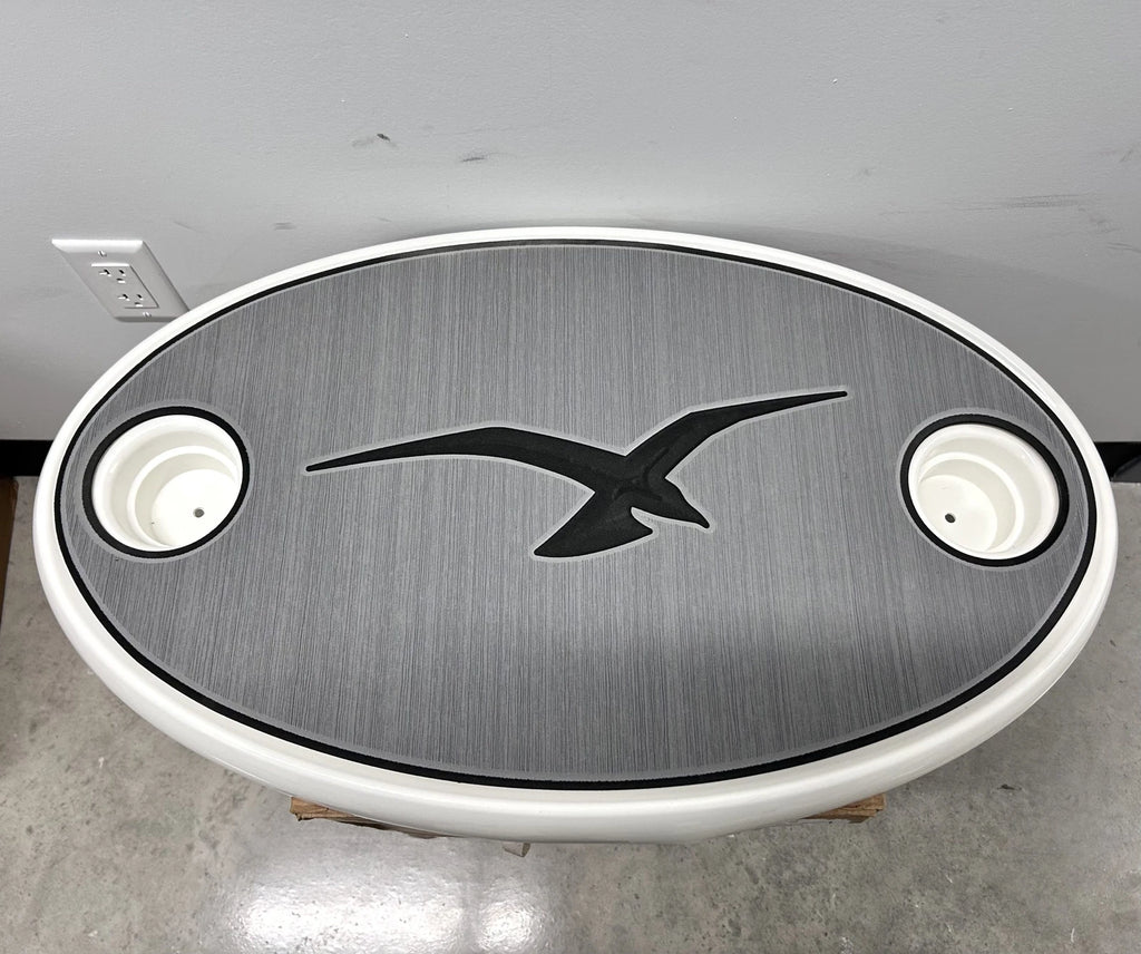 Proline Oval Table Top for Springfield 18 x 30 (Grey Inlay)
