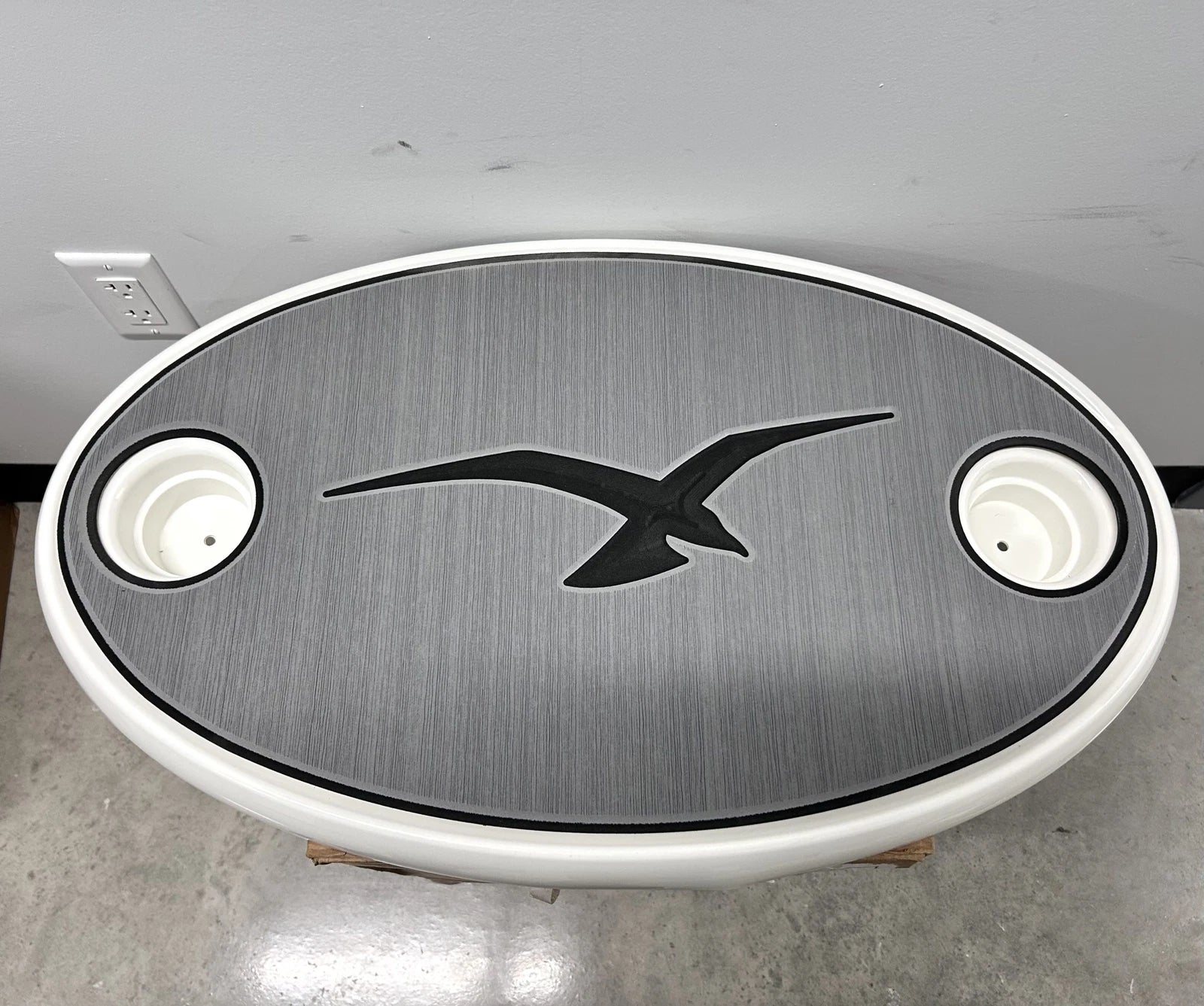 Proline Oval Table Top for Springfield 18 x 30 (Grey Inlay)