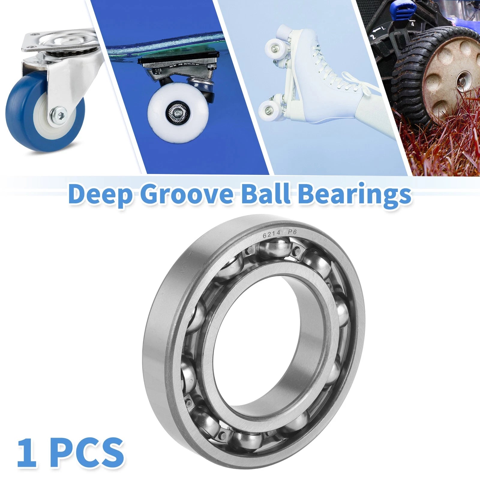 Deep Groove Ball Bearing 70x125x24mm for Scooter Skateboard (1 Pc)