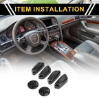 Set of 2 Carbon Fiber Seat Adjustment Knob Covers for Ford F-150 (2015–2024)