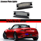 2X LED License Plate Lights for Mazda 2 (2016–Present) D09H-51-270