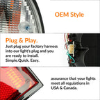 Tail Lights for Toyota Tacoma (1995-2000) Red/Clear LED