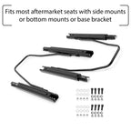 Dual Lock Racing Seat Base Slider Rail Bracket for Universal Fit