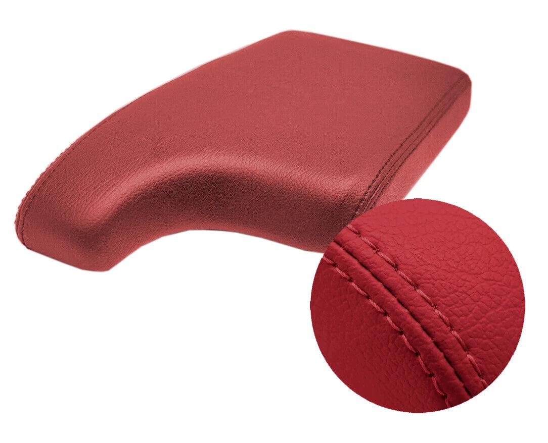 Center Console Lid Armrest Cover for Acura ILX (2013–2022) Red Leather