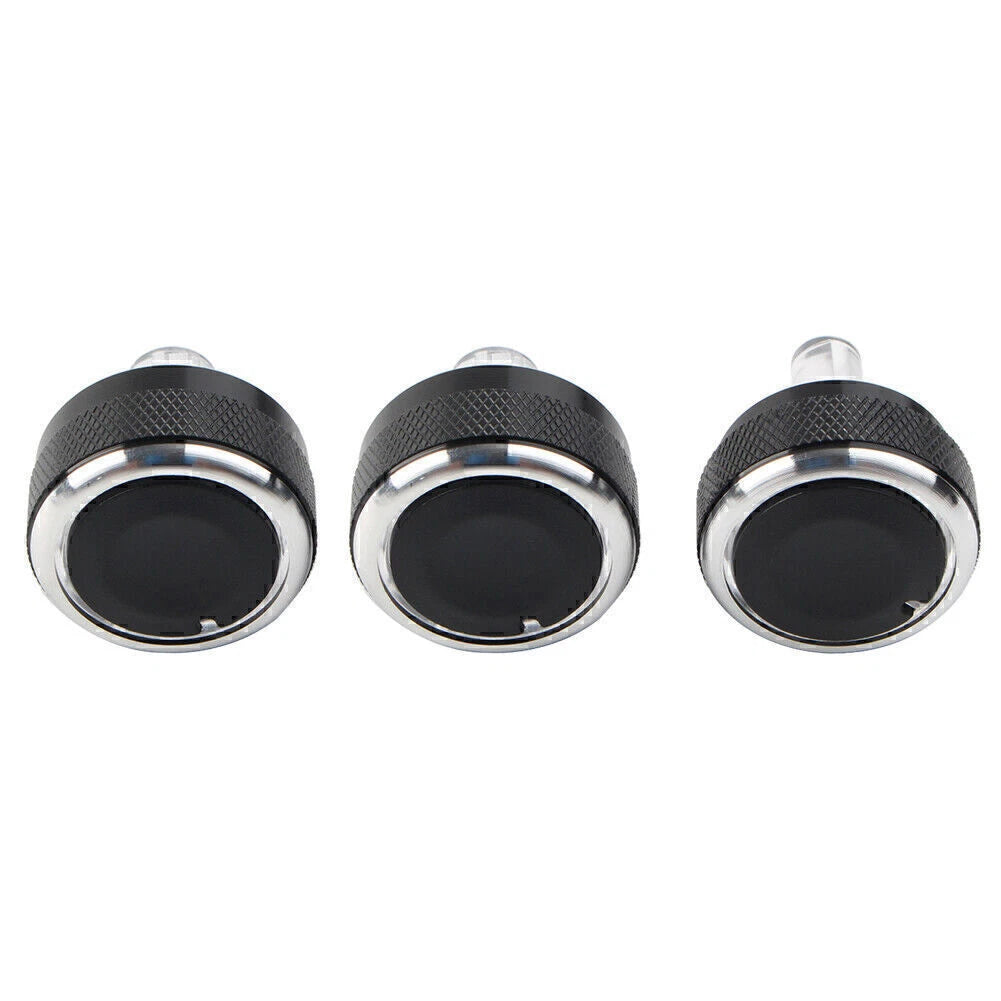 3Pcs A/C Switch Knob Climate Control Dials for Mazda 2 (2007–2014)