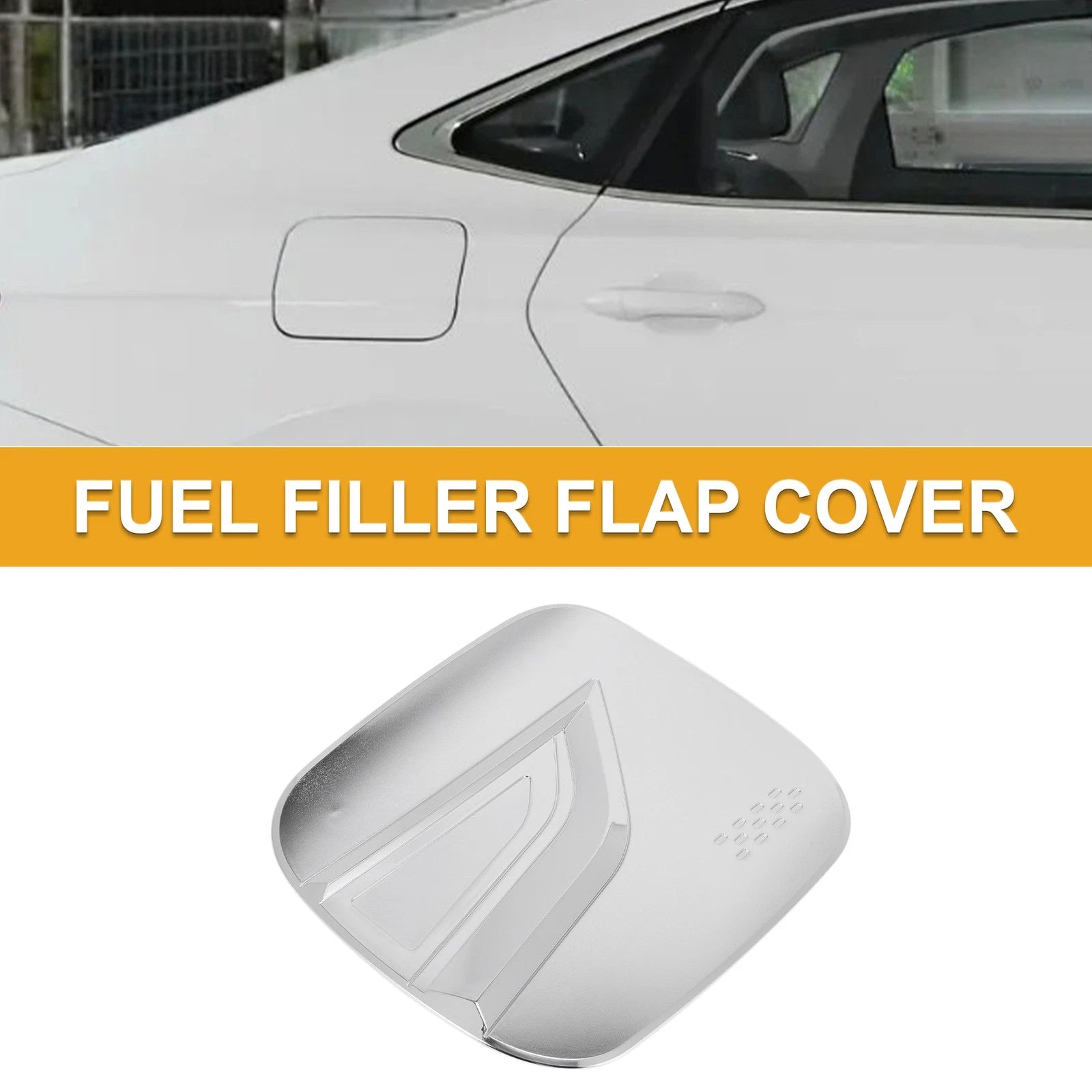 Fuel Tank Door Cap for Lexus NX (2022–2025) Chrome Silver Tone