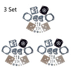 3X Carburetor Diaphragm Kit for Husqvarna 257 250R Poulan 2800 3300 K20-HDA