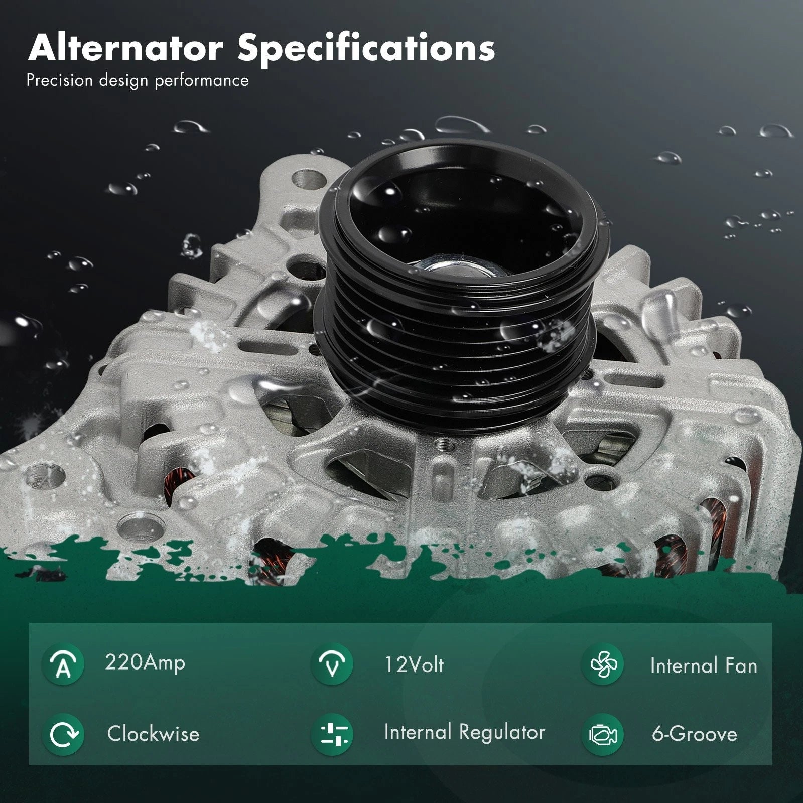 Alternator 220A for Audi Q7 (2013–2015) FG23S065 06E903023B
