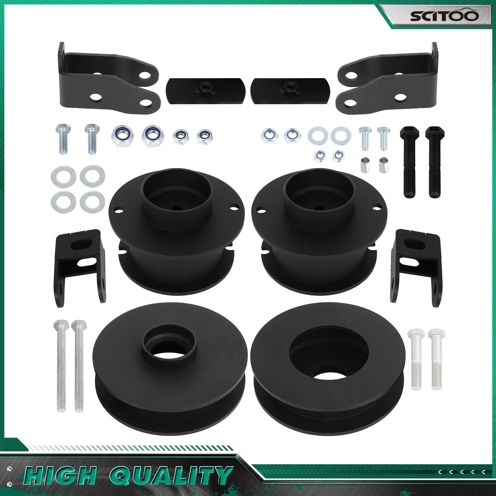 3" Front 2" Rear Leveling Kit + Shock Extender for Ram 2500 4WD (2014–2022)