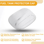 Fuel Tank Door Cap for Mazda CX-8 (2019–2025) Chrome Silver Tone
