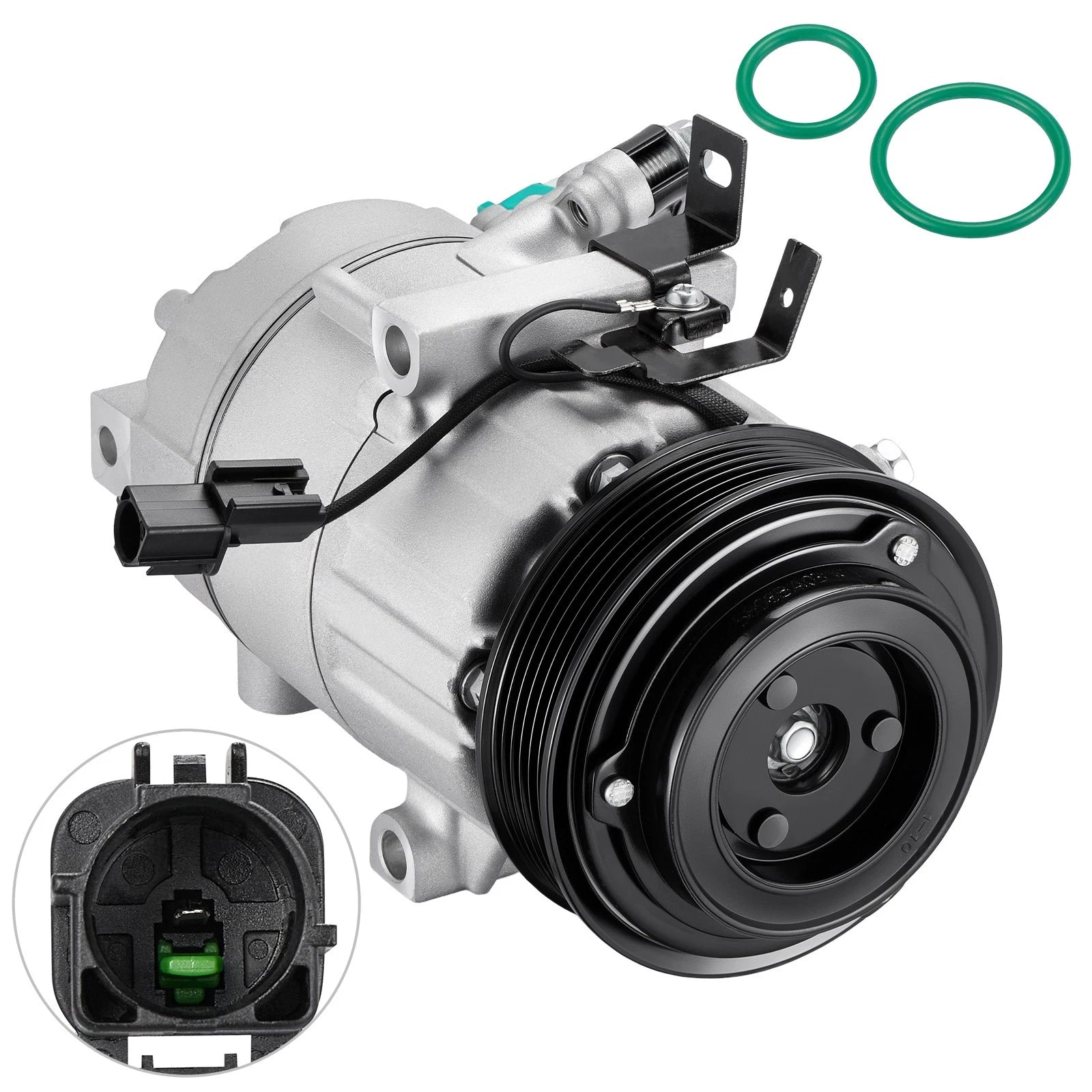 AC Compressor with Clutch for Hyundai Elantra (2016–2017) & Kia Forte (2014–2016)