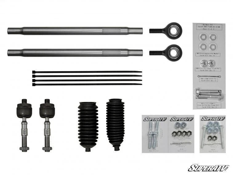 SuperATV Heavy Duty Tie Rod Kit for Polaris RZR XP 1000 (2014–2018)